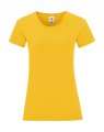 Dames T-shirt Iconic Fruit of the Loom 61-432-0 Sunflower